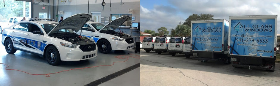 police car and fleet wraps