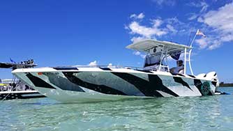 Boat wrap in action