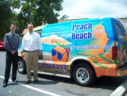 Peach Beach TV Van