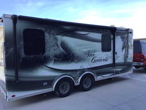 wrapped RV