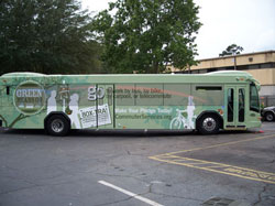 green bus wrap
